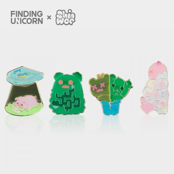 SHINWOO THE SECRET BEAR GARDEN SERIES BADGE